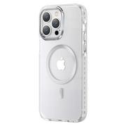 Etui i futerały do telefonów - Kingxbar PQY Ice Crystal Series magnetyczne etui iPhone 14 Plus MagSafe srebrne - miniaturka - grafika 1