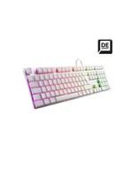 Klawiatury - D-E layout - Sharkoon PureWriter RGB, gaming keyboard Kolor: BIAŁY, Kailh Choc Low Profile Red - miniaturka - grafika 1