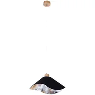 Lampy sufitowe - Britop LAMPA wisząca HATTU FLORAL 1614819174 kopułowa OPRAWA materiałowy ZWIS hampton czarny - miniaturka - grafika 1