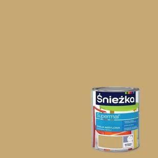 Śnieżka Emalia Supermal akrylowa cappucino satynowy połysk A345 800ml 101040 - Farby i impregnaty do drewna - miniaturka - grafika 1