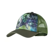 Czapki i chusty sportowe męskie - Czapka z daszkiem Buff Trucker Cap Campast Green - miniaturka - grafika 1