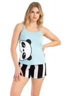 Piżamy damskie - Piżama Damska bawełniana na ramiączkach S 36 - miniaturka - grafika 1