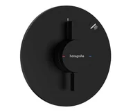 Baterie wannowe i prysznicowe - Hansgrohe DuoTurn S - Bateria prysznicowa podtynkowa, czarny mat 75618670 - miniaturka - grafika 1