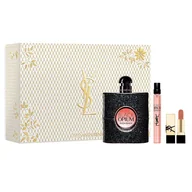 Zestawy kosmetyków damskich - Black Opium Pour Femme zestaw woda perfumowana spray 90ml + woda perfumowana spray 10ml + pomadka do ust - miniaturka - grafika 1
