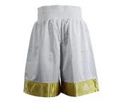 Kimona, stroje i obuwie - Szorty bokserskie Adidas Multi Boxing Biały/Złoty • Rozmiar: XL - miniaturka - grafika 1