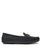 Mokasyny damskie - Lauren Ralph Lauren Mokasyny 802942768001 Czarny - miniaturka - grafika 1