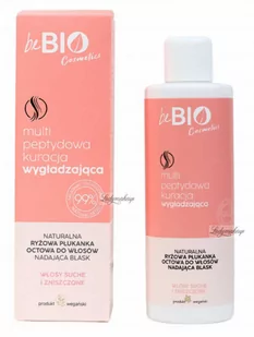 BeBio - Natural Rice Acetic Gloss Hair Rinse - Multi peptydowa kuracja wygładzająca - Naturalna ryżowa płukanka octowa do włosów suchych i zniszczonych - 200 ml - Odżywki do włosów - miniaturka - grafika 1