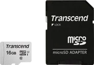 Karty pamięci - Transcend 16GB MicroSD TS16GUSD300S-A - miniaturka - grafika 1