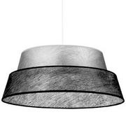 Lampy sufitowe - Britop LAMPA wisząca NEVOA 150060104 abażurowa OPRAWA loftowy ZWIS okrągły srebrny czarny - miniaturka - grafika 1