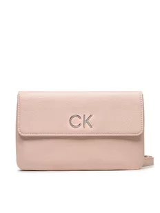 Calvin Klein Torebka Re-Lock Dbl Crossbody Bag Pbl K60K609140 Różowy - Torebki damskie - miniaturka - grafika 1