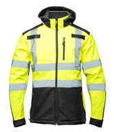 Odzież robocza - Brixton Flash Softshell Wstawka Granat Bf005 Z Pas - Kolor Żółty Rozmiar Xl - miniaturka - grafika 1