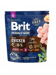 Brit Premium By Nature Junior S 1 kg - Sucha karma dla psów - miniaturka - grafika 1