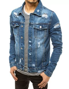Kurtka męska jeansowa niebieska Dstreet TX3618-XL - Kurtki męskie - miniaturka - grafika 1
