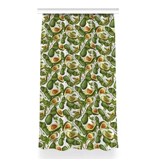 Zasłona z grafiką gotowa Awokado do pokoju 150x260, Fabricsy - Zasłony - miniaturka - grafika 1