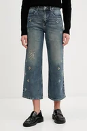 Spodnie damskie - Desigual jeansy 0 damskie high waist 25WWDD11 - miniaturka - grafika 1