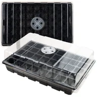 Szklarnie ogrodowe - Mini Szklarnia Inspekt Do Kiełkowania Kiełkownik Rozsada + Wentylacja 40 Komór - miniaturka - grafika 1