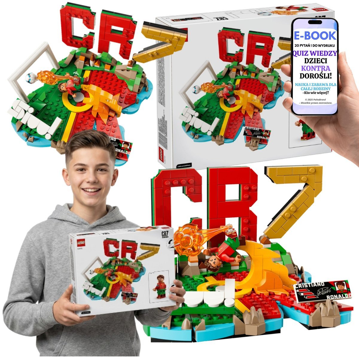 LEGO CR7 PIŁKARSKIE MOMENTY 43012 Prezent Dla Fana Ronaldo Futbol Piłka Nożna + E-BOOK-2