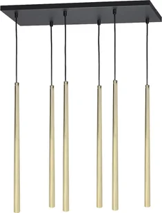 Lampa wisząca Orno TABUNG 6P, lampa wisząca, G9 max.6W, złota - Lampy sufitowe - miniaturka - grafika 1