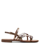 Sandały damskie - Geox Sandały D Sozy S D25LXX 0CFZ0 C6008 Brązowy - miniaturka - grafika 1