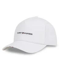 Czapki męskie - Czapka z daszkiem Tommy Hilfiger Th Foundation Soft 6 Panel Cap AM0AM13162 Biały - miniaturka - grafika 1