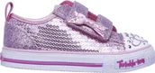 Buty dla dziewczynek - Skechers Skechers dziecięce buty świecące ITSY BITSY 10764N PNK 21 - miniaturka - grafika 1