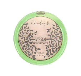 LOVELY Vegan Pressed Powder wegański, prasowany, transparentny puder matujący do twarzy 10g - Pudry do twarzy - miniaturka - grafika 1