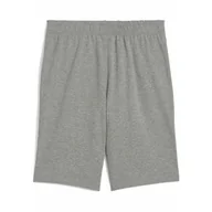 Odzież sportowa dziecięca - Młodzieżowe szorty ESS z logo No. 1 z dżerseju PUMA Medium Gray Heather - miniaturka - grafika 1