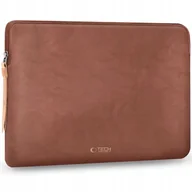 Torby na laptopy - Pokrowiec Tech-Protect Fleece Laptop 13-14 Brown THP4566 - miniaturka - grafika 1