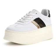 Sneakersy damskie - Damskie Sneakersy GUESS TAMMAH FLTMMAELE12-WHITE – Biały - miniaturka - grafika 1