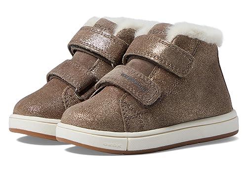 Geox Dziewczęce B Trottola Girl WPF sneakersy, szary (Smoke Grey)., 26 EU