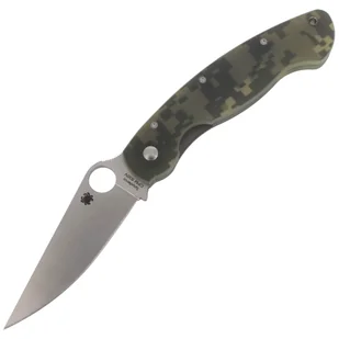Nóż składany Spyderco Military G-10 Camo Plain (C36GPCMO) - Noże - miniaturka - grafika 1
