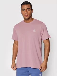 Koszulki męskie - Adidas T-Shirt adicolor Essentials Trefoil HE9444 Różowy Regular Fit - grafika 1