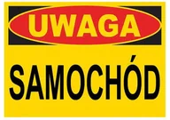 Akcesoria BHP - Zi-14 - Znak Tablica Ostrzegawcza - Uwaga Samochód - miniaturka - grafika 1