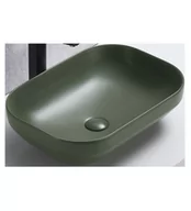 Meble łazienkowe - UN-NELI-MFG Umywalka/Washabsin/Matowa Zieleń Lasu/Matt Forest Green 50,4 cm - miniaturka - grafika 1