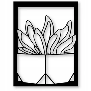 Roślina ozdobna Obraz Ażurowy Loft Obraz 3D Dekoracja do salonu/ Kuchni - Dekoracje domu - miniaturka - grafika 1