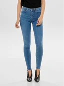 Spodnie damskie - ONLY Jeansy Power 15169892 Niebieski Skinny Fit - miniaturka - grafika 1
