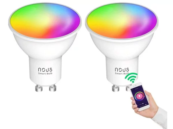 NOUS P8 Smart WIFI RGB Bulb GU10 (2 szt.)