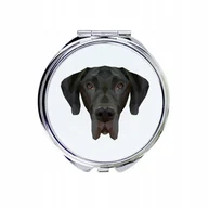Lusterka do makijażu - Dog niemiecki Lusterko składane Pies geometryczny - miniaturka - grafika 1