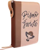 Dewocjonalia - Okładka, ETUI na Biblię, Pismo Święte, z ulubionym CYTATEM, DEDYKACJĄ, wzór GOŁĄB, zamykana na zamek - miniaturka - grafika 1