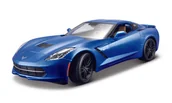 Samochody i pojazdy dla dzieci - MAISTO, corvette stingray z51 niebieski 1/18 - miniaturka - grafika 1