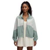 Kurtki damskie - Damska kurtka treningowa Under Armour UA Rival Woven Jacket - zielona - miniaturka - grafika 1