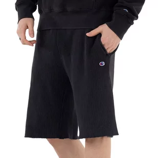 Spodenki Champion Heavyweight Waffle 218646-KK001 - czarne - Spodnie sportowe męskie - miniaturka - grafika 1
