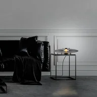 Lampy stojące - PURE lampa stołowa LED Vitrum szare szkło/aluminium ściemniacz dotykowy - miniaturka - grafika 1