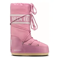 Kozaki damskie - Damskie Buty zimowe MOON BOOT MOON BOOT NYLON 14004400063 – Różowy - miniaturka - grafika 1