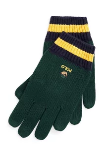 Rękawiczki dla dzieci - Polo Ralph Lauren rękawiczki dziecięce kolor zielony - grafika 1
