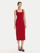 Sukienki - Patrizia Pepe Sukienka koktajlowa 8A1514 A6F5 Czerwony Regular Fit - miniaturka - grafika 1