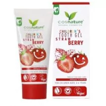 CosNature Cosnature żelowa pasta dla dzieci truskawkowa 50 ml 1137895 - Pasty do zębów - miniaturka - grafika 1