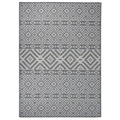 Dywany zewnętrzne - vidaXL Dywan zewnętrzny o płaskim splocie, 120x170 cm, niebieskie pasy - miniaturka - grafika 1