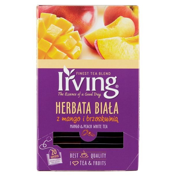 Herbata biała MANGO BRZOSKWINIA ekspresowa Irving 30 g