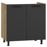 Szafki kuchenne - Kuchenna szafka zlewozmywakowa dąb craft + antracyt Z2-H49 - miniaturka - grafika 1